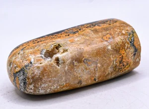 3.1" 200g Orange Black Bumble Bee Jasper w/ Open Druzy Freeform Mineral Indonesi - Picture 1 of 5