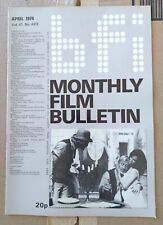 Bulletin mensuel du film Vol. 41 No. 483, Avril 1974