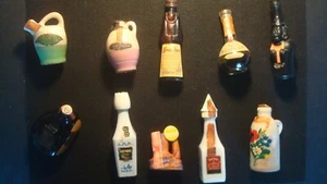 Lot (10) 70-80er Jahre Vintage Deko Werbung Schnaps - selten - Sammlerstücke - Bild 1 von 18