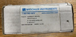 INTERFAZ DIGITAL WESCHLER INSTRUMENTS PRO-3-Y-A-21-S 110VAC **NUEVO EN CAJA** - Imagen 1 de 5