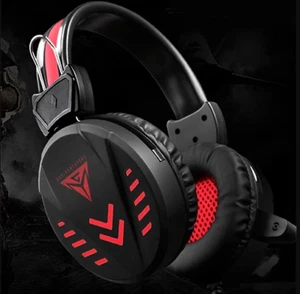 CUFFIE GAMING DA GIOCO CON MICROFONO RIDUZIONE DEL RUMORE LUCE LED PS4 PS5 XBOX - Foto 1 di 7