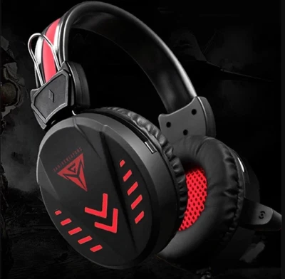 CUFFIE GAMING DA GIOCO CON MICROFONO RIDUZIONE DEL RUMORE LUCE LED PS4 PS5 XBOX - Immagine 1 di 4