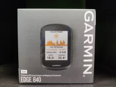 Garmin Edge 840 Solar Cycling Bike Computer Speedometer Odometer GPS - Image 1 of 4