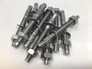 Bolzenanker M10 L 95mm Edelstahl A4 AISI 316 Inox, 10 x Dübel Schwerlast - Bild 1 von 1