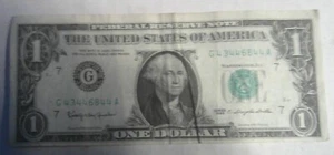 Federal Reserve Note One Dollar 1963 - Picture 1 of 2