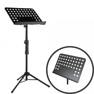 Adjustable Music Stage Stand Heavy Duty Large Music Sheet Conductor Folding - Picture 1 of 13