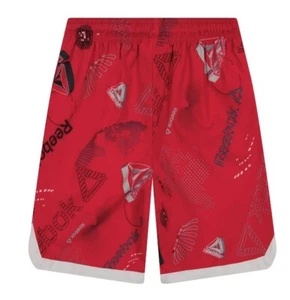 CXL (18) Reebok Boys Digital Delta Red Athletic Shorts Zip Pockets Basketball - Picture 1 of 4