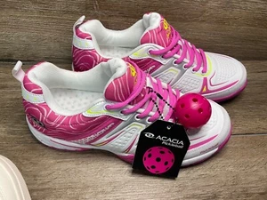 New Women’s size 8 ACACIA Modern Pickleball SHOES pink sneakers tennis - Picture 1 of 10