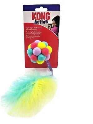 KONG Active Bubble Ball Catnip Bat & Chase Cat Toy - Image 1 of 4