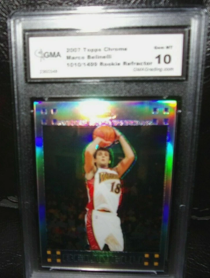 MARCO BELINELLI 2007-08 TOPPS CHROME ROOKIE REFRACTOR#1010/1499 GMA10!WARRIORS G - Image 1 of 3