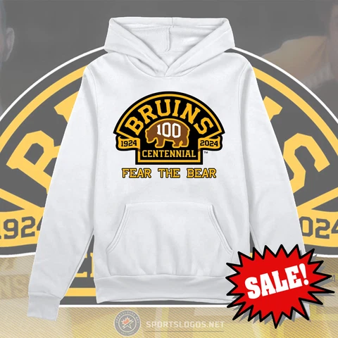 Boston Bruins 100th Anniversary Centennial 1924-2024 Fear The Bear Hoodie Gifts Cover
