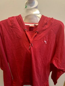 Sudadera con Capucha Puma Rosa Para Mujer Talla Mediana Ropa Activa Informal Fitness Gimnasio Fina Elastizada - Imagen 1 de 8