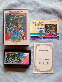 Dragon Spirit W/Box Manual Famicom FC Retro Rare Used Game Good NTSC-J JP