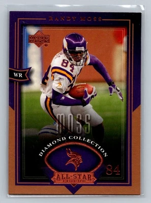 2004 Upper Deck Diamond Collection All-Star Lineup #23 Randy Moss - Image 1 of 2