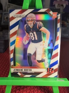 2024 Panini Prizm Rookies Red White & Blue Prizm Jermaine Burton #350 Rookie RC - Bild 1 von 4