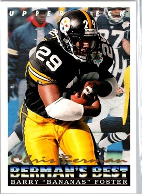 1993 Upper Deck Barry "Bananas" Foster #435 Pittsburgh Steelers - Image 1 of 2