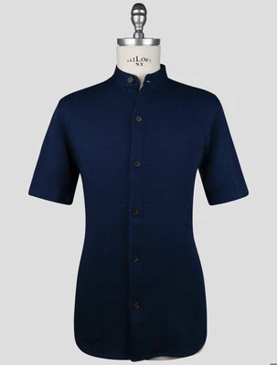 Felpa Isaia blu cotone YXA139 uomo - Immagine 1 di 4