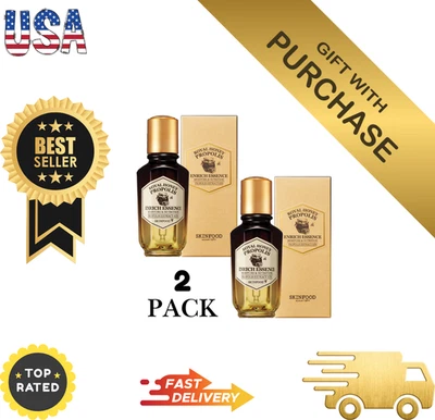 SKINFOOD Royal Honey Propolis Essence 50 ml paquete de 2 sueros faciales hidratina antienvejecimiento Foto 1 de 4