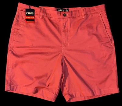 Chaps Flat Front Stretch Shorts - Waist 40 - Inseam 9 - Image 1 of 4
