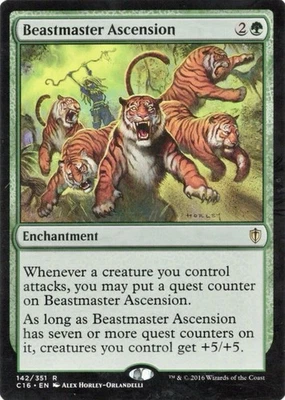 Beastmaster Ascension Commander 2016 142/351 MTG Magic The Gathering VLP/NM Card - Image 1 of 2