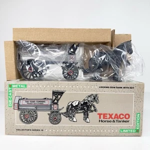 ERTL 1991 DIE-CAST TEXACO HORSE & TANKER | LOCKING COIN BANK + KEY🔑 | NEU✨ - Bild 1 von 6