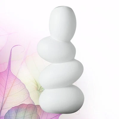  1pc dekorative Keramik Blumenvase Kopfsteinpflaster Vase Blumenhalter Desktop - Bild 1 von 4
