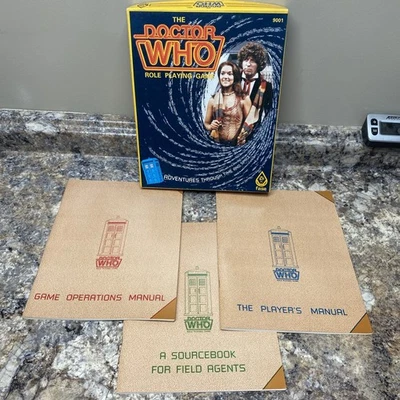 1985 Doctor Who Roleplaying Game FASA 9001 Rarer Booklets Tom Baker Tardis Vtg - Image 1 of 4