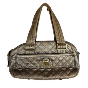 Borsa a tracolla vintage Y2K Marc Jacobs Ursula bronzo trapuntata  - Foto 1 di 12