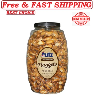 Utz Sourdough Nuggets Pretzels – Barrel – Bite-Size Pretzels, 52 oz............. - Image 1 of 4