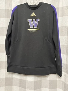 Adidas University Of Washington Huskies Pullover Sweater Long Sleeve Men’s M - Picture 1 of 7