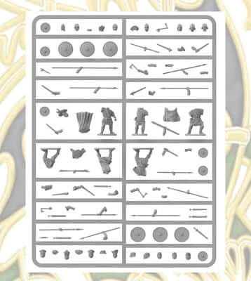 Victrix - Early Saxon Armoured Warriors Single Sprue VXDA017 28mm Plastic
