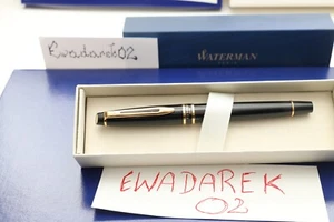 Waterman EXPERT ROLLERBALL, Black Classic Lacquer, GT, New In Box - Picture 1 of 8