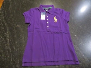 Ralph Lauren R.L. Purple Knit Polo Shirt Youth M8-10 NWT - Picture 1 of 7