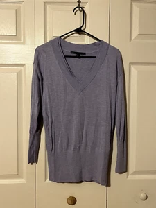 White House Schwarzmarkt lila helllila gemütlich V-Ausschnitt Tunika Pullover Gr. XS NEU - Bild 1 von 8