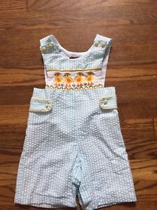 Lil Cactus Baby Boy Red Christmas Nativity Scene Overalls Size 3-6 Months NEW