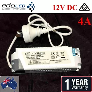 12V DC 4A Power Supply Charger Transformer LED Driver Adapter Constant Voltage - Picture 1 of 6