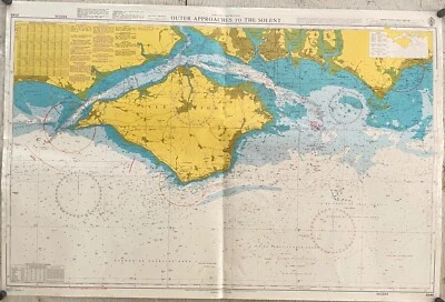 Admiralty 2045 OUTER APPROACHES TO THE SOLENT Maritime Nautical Genius Map Chart - Image 1 of 4