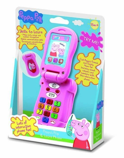 Peppa Pig PP06 Flip and Learn Phone Electronic Toy