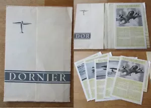Seltene Mappe Dornier Flugzeugwerke Beschreibung von Do 17 / 18 / 22 / 24 / 26 - Bild 1 von 15