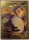 Pokemon French Dracaufeu (Charizard) VMAX Gold Foil Fan Art Card