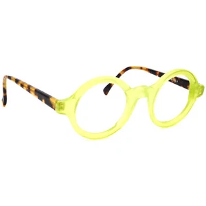 See Eyewear Eyeglasses 1097 COL 3 Neon Green/Tortoise Round France 42[]24 140 - Picture 1 of 5