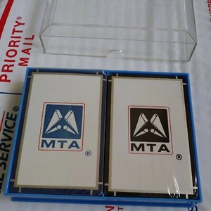 MTA Playing cards very rare vintage made in USA NYC Transit Authority 2 Decks - Picture 1 of 7