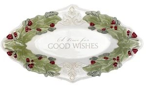 Grasslands Road Holiday Weihnachten Teller Schale, A Time For Good Wishes - Bild 1 von 3