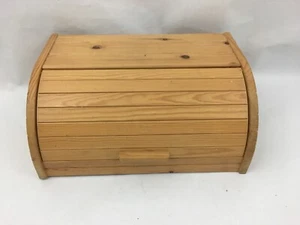 KAMENSTEIN 1/2 ROUND ROLL TOP BREAD BOX. BLONDE COLOR - Picture 1 of 8