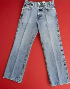 Vintage Y2k 90er Lucky Brand Latzhose gerade Jeans Herren Größe 30 x 29 hergestellt in den USA - Bild 1 von 16