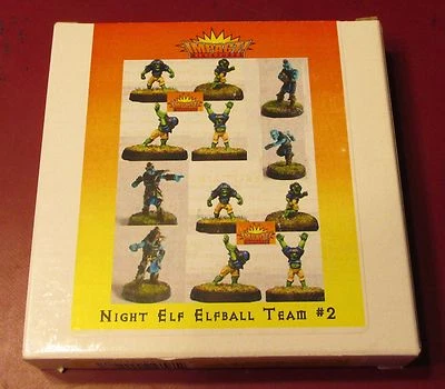 Impact NE-ETM2 Night Elf Elfball Team #2 (12) Miniatures Football Players Elves - Image 1 of 2