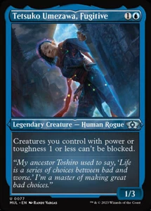 MTG TETSUKO UMEZAWA, FUGITIVE 77 FOIL EXC - ETCHED FUGGITIVA - MUL EN - MAGIC - Picture 1 of 1
