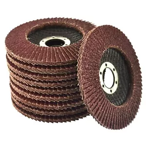 FLAP DISCS 100mm 4" SANDING 120G GRINDING WHEELS - CHOOSE QUANITY REQUIRED - Picture 1 of 1