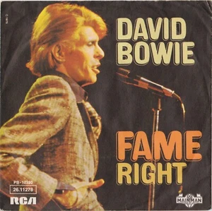 DAVID BOWIE FAME / RIGHT GERMAN 45 PS 7" - Picture 1 of 1