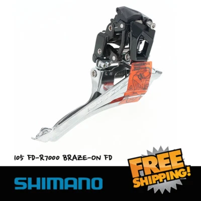 Shimano 105 FD-R7000 Braze-On 2x11s Double Front Derailleur for Road Bike - Image 1 of 3